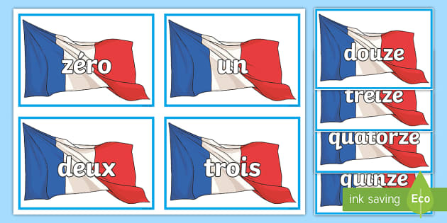 french numbers 0 to 20 flashcards