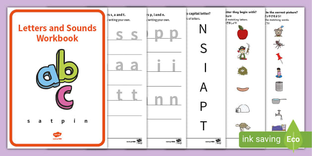 SATPIN Letters and Sounds Workbook (teacher made)