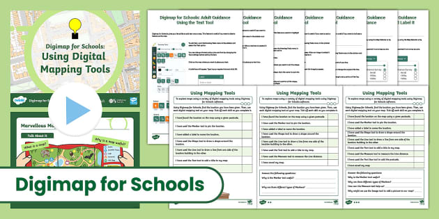 FREE KS1 Using Digimap For Schools Using Mapping Tools