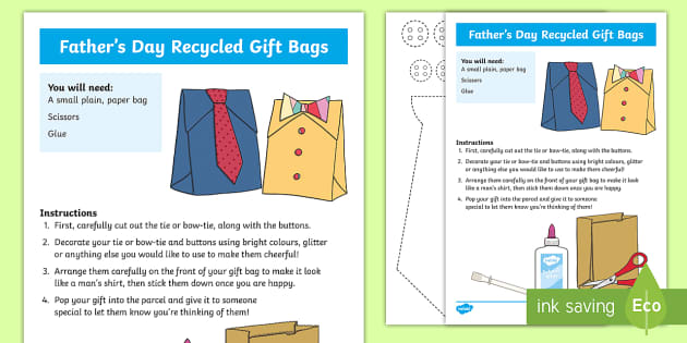 Father's Day Paper Crafts - Tie Shaped Gift Box - Paper Crafts Resource for  Teachers & Parents! 