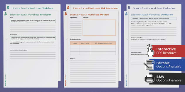 Science Practical Worksheet Bundle (Teacher-Made) - Twinkl