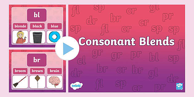 Teaching Consonant Blends Powerpoint