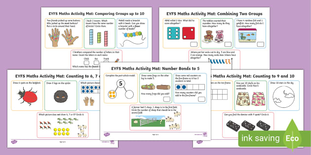 👉 EYFS Maths Activities - Spring Term Activity Mats | Twinkl