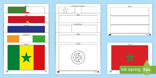 african flag coloring pages