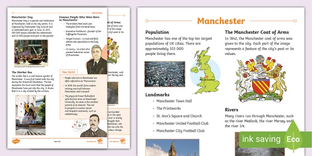 Manchester, History, Population, Map, & Facts