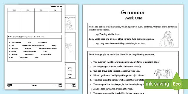 Grammar　made)　Workbook　Grammar　Homework　One　Week　(teacher