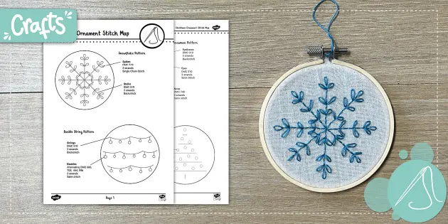 Simple Christmas Embroidery Ornament Patterns | Christmas