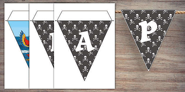 Pirate Birthday Bunting | Twinkl Party (teacher made)