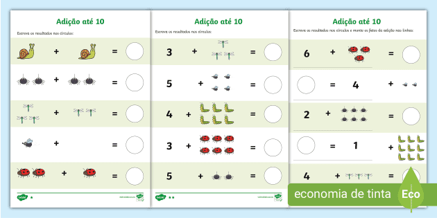 matemática Sentença adição e subtração - Recursos de ensino