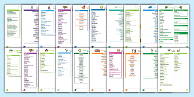 Themed Book List Bumper Resource Pack - KS1 Reading Books