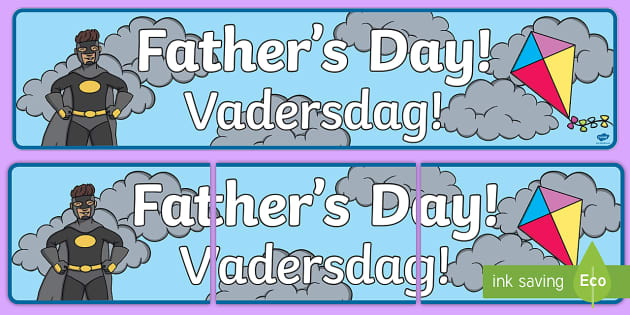 Za T T 12612 Fathers Day Display Banner English Afrikaans Ver 2 
