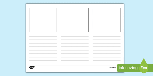 Four Square Writing Template (teacher made) - Twinkl