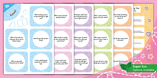 Confidence Boosting Conversation Cards (teacher made)