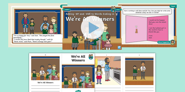 Adding -er and -est to Words Ending in 'y' Lesson Plan - Level / Phase