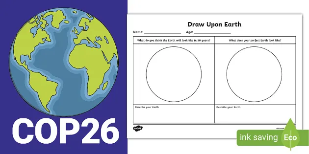 Free Perfect Earth Cop26 Drawing Activity Twinkl