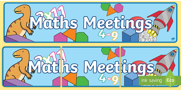 FREE! - Maths Meetings Display Banner (teacher made)