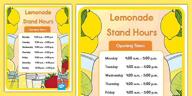 Lemonade Stand - Play it Online at Coolmath Games