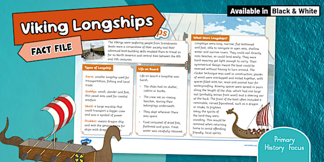 Repo Save File KS2 Viking Longships Fact File
