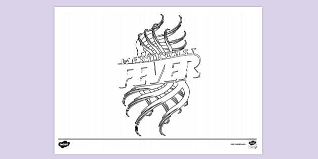FREE! - West Coast Fever Logo Colouring | Colouring Sheets