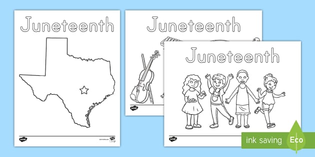 Juneteenth Coloring Sheets Twinkl Resources USA Twinkl