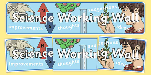 FREE! - 👉 Science Working Wall Display Banner