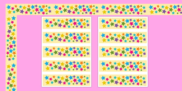 Free Printable Borders For Pictures Multi Coloured Stars Free Printable Borders For Pictures Multi Coloured Stars