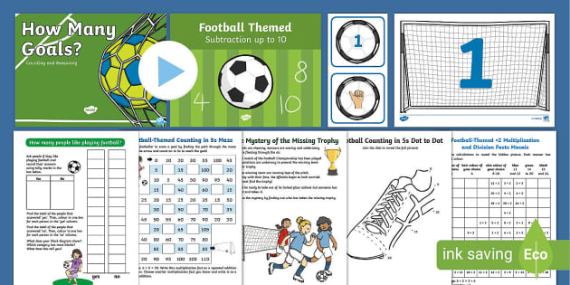 KS1 The World Cup Football Themed Maths Activity Pack