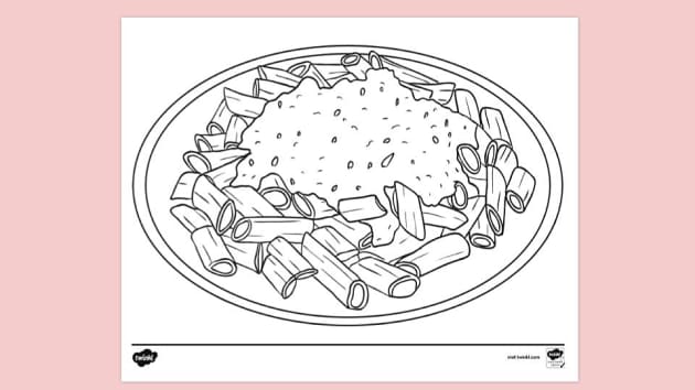 macaroni coloring pages
