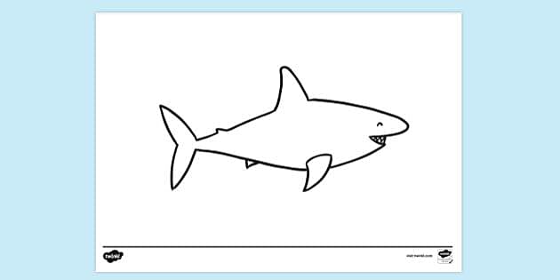 FREE! - Cute Shark Colouring Page | Colouring Sheets