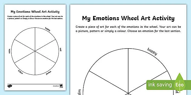 blank emotion wheel