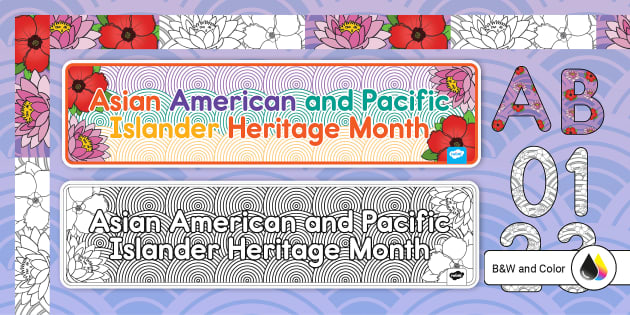 Asian American Pacific Islander Heritage Month Bulletin Board Pack
