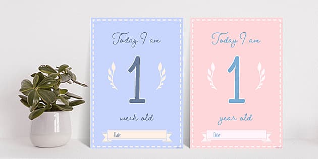 Baby Milestone Card Template Free Pack - Parents - EYLF