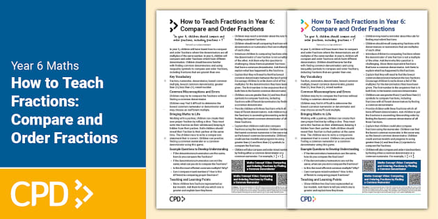 how-to-teach-fractions-in-year-6-compare-and-order-fractions