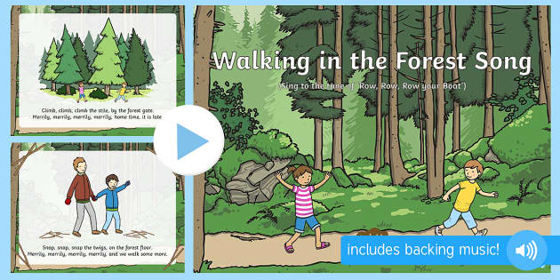 Walking in the Forest Song PowerPoint (teacher made)