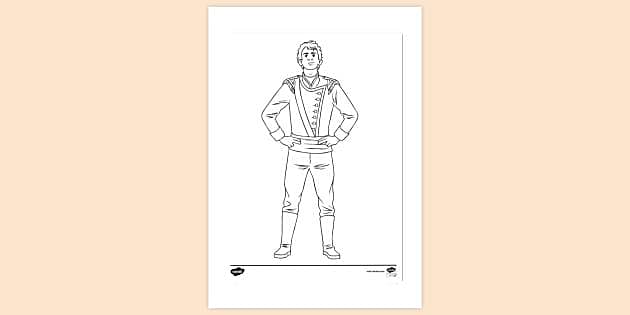 George Wickham Colouring Sheet (l'insegnante ha fatto)