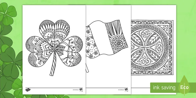 St Patrick S Day Colouring Pages Teacher Made