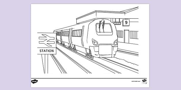 Train Colouring Sheet teacher Made Twinkl