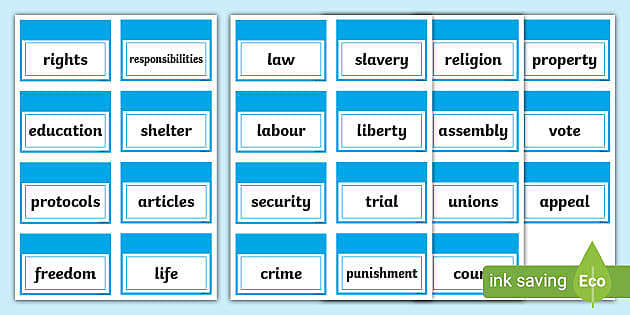 Human Rights Flashcards (teacher made) - Twinkl