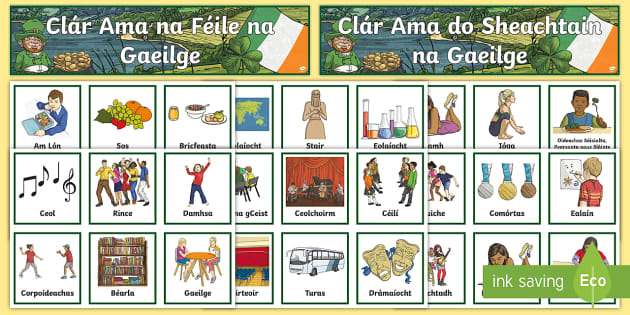 Seachtain Na Gaeilge Display - Visual Timetable - Twinkl