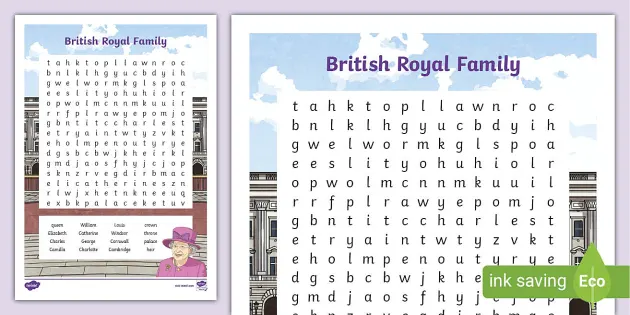 Royal Family Word Wall Vocabulary