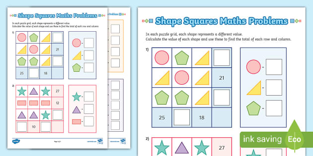 ks2 shape problem solving