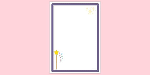 FREE! - Simple Blank Page Border Magic | Page Borders | Twinkl