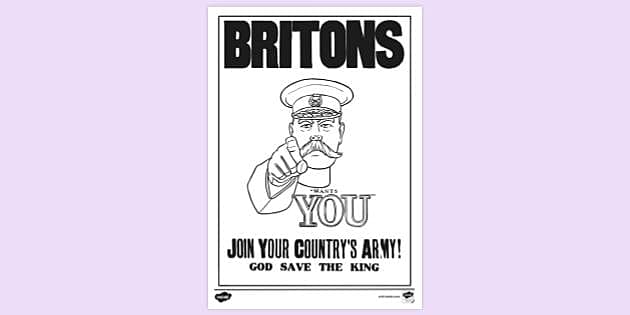 T Tp 2671095 Lord Kitchener Poster Colouring Sheet Ver 1 