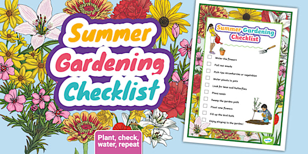 Summer Gardening Checklist