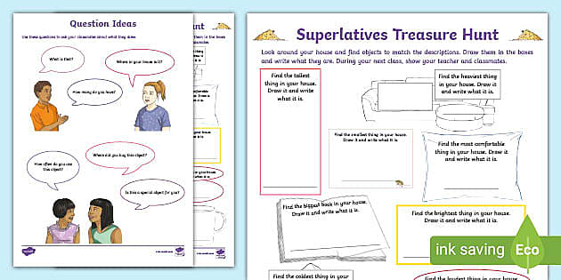 ESL Comparatives And Superlatives Speaking Activities