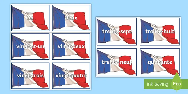 french numbers 1 100 practice flashcards primary resources