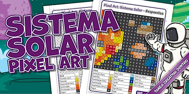 Pixel Art Sistema Solar