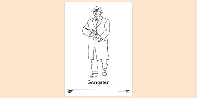 gangster cartoon drawings