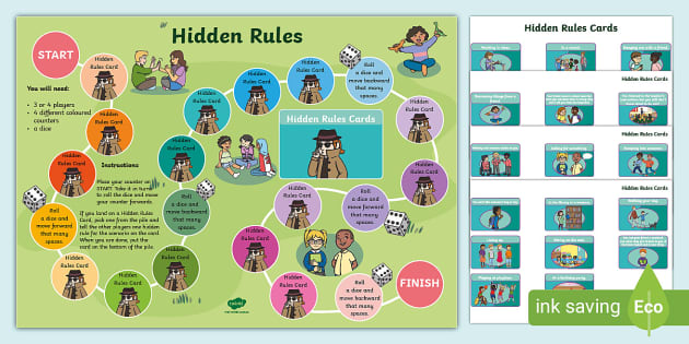 Hidden Rules Board Game (teacher Made) - Twinkl