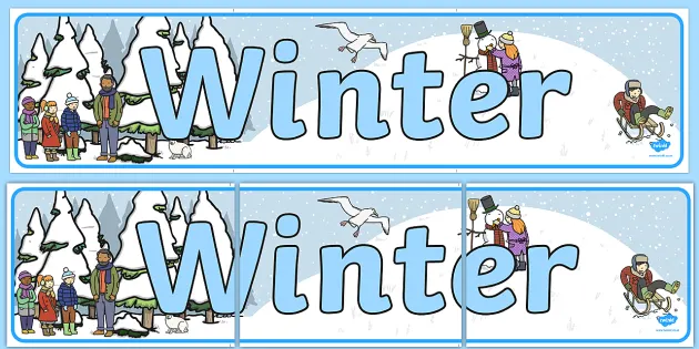 Winter Wonderland Icy Display Banner (Teacher-Made) - Twinkl